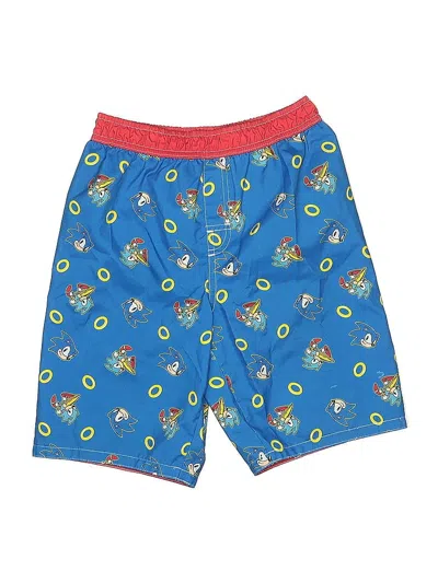 Pre-owned Sonic The Hedgehog Babies' Board Shorts In Blue