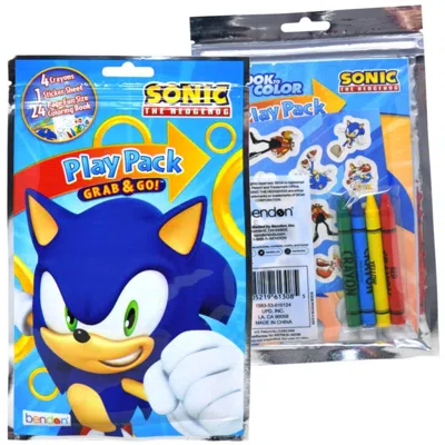 Sonic The Hedgehog Grab N Go Play Pack In Multi