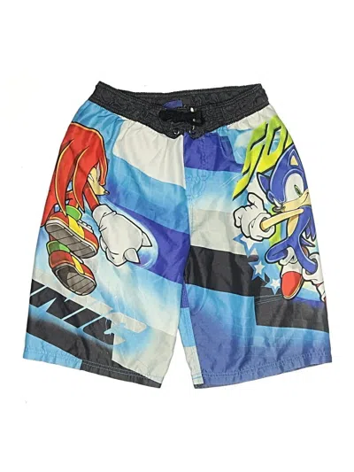 Pre-owned Sonic The Hedgehog Kids' Rash Guard In Blue