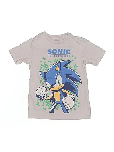 Pre-owned Sonic The Hedgehog Kids' Short Sleeve T-shirt In Silver