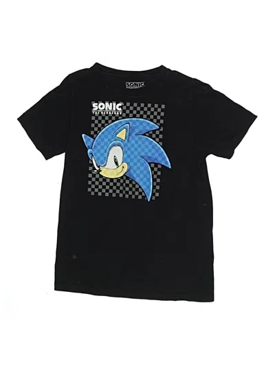Pre-owned Sonic The Hedgehog Kids' Short Sleeve T-shirt In Black