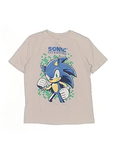 Pre-owned Sonic The Hedgehog Kids' Short Sleeve T-shirt In Silver