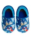 Sonic The Hedgehog Toddler And Little Boys Dual Sizes Slippers In Blue