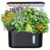 Sonicgrace Indoor Hydroponic Growing System In Black