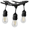 Sonicgrace Outdoor String Lights In Black