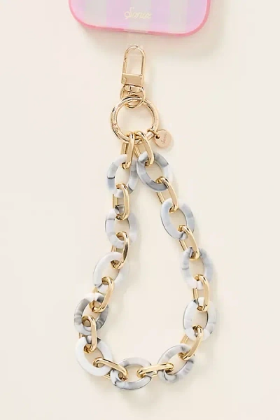 Sonix Marble Chain Phone Wristlet In Gray