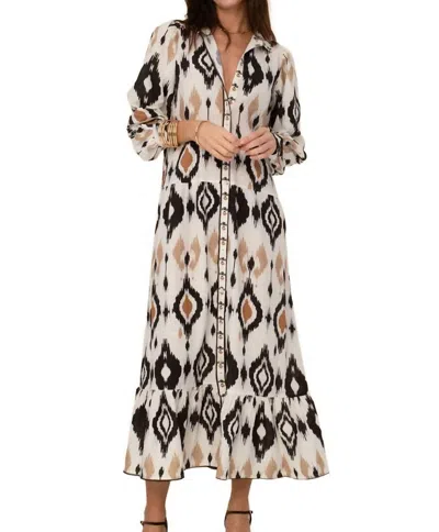 Sonmer Carmen Midi Dress In Multi