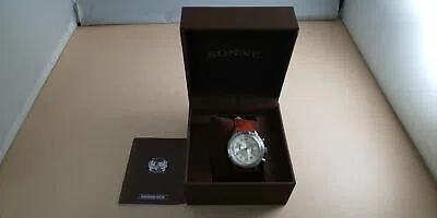 Pre-owned Sonne [] Watch Pilot Chronograph Type I Ivory Dial Hi003iv-br Men
