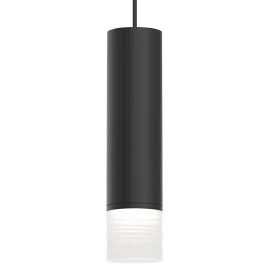 Sonneman Alc 1 - Light Single Cylinder Led Pendant In Black