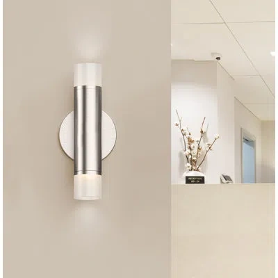 Sonneman Alc™ 2 - Light Led Dimmable Armed Sconce In Satin Nickel