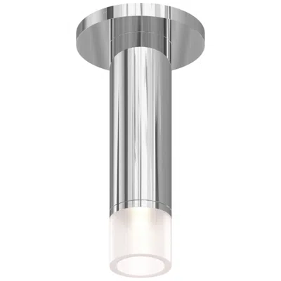 Sonneman Alc 2"w Polished Chrome And Etched Glass Led Ceiling Light