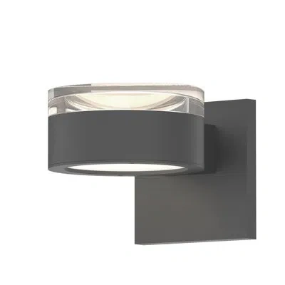Sonneman Algarin 2 - Bulb 4.63" H Integrated Led Outdoor Armed Sconce In Gray