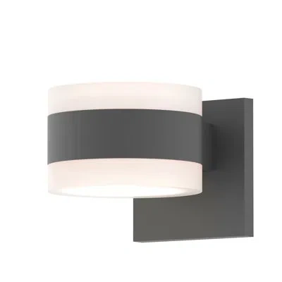 Sonneman Algarin 2 - Bulb 4.63" H Integrated Led Outdoor Armed Sconce In Gray