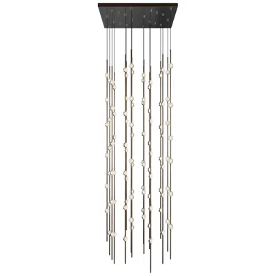 Sonneman Andromeda 21.5"w 96.l Espresso Black Led Chandelier-clear 3000/240" Cable