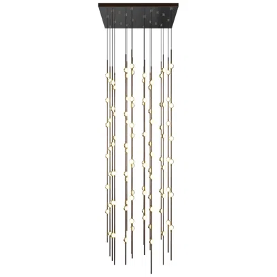 Sonneman Andromeda 21.5"w 96.l Espresso Black Led Chandelier-white 2700/120" Cable