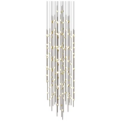 Sonneman Andromeda 25"w 156.l Espresso Black Led Chandelier-white 3000/120" Cable