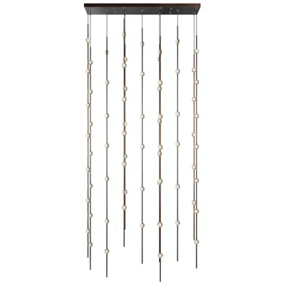 Sonneman Andromeda 35.5"w 69.l Espresso Black Led Chandelier-clear 2200/240" Cable