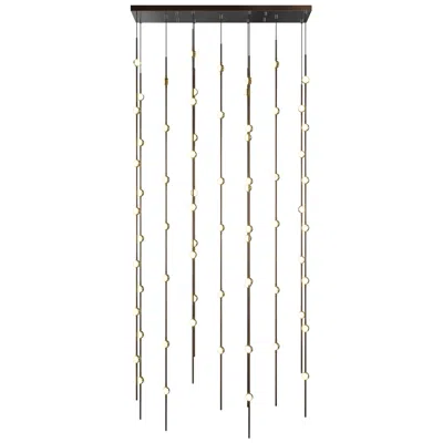 Sonneman Andromeda 35.5"w 69.l Espresso Black Led Chandelier-white 2200/240" Cable