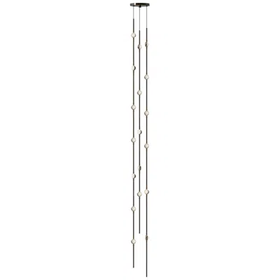 Sonneman Andromeda 6"w 18.l Espresso Black Tall Led Chandelier-clear 2700/120" Cable