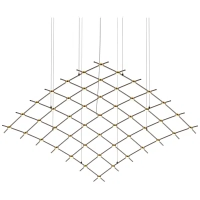 Sonneman Aquarius Major 177"w 49.l Espresso Black Led Chandelier-white 3000/120"c