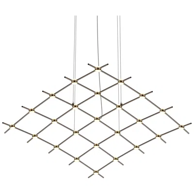 Sonneman Aquarius Medius 122"w 25.l Espresso Black Led Chandelier-white 3000/120"c