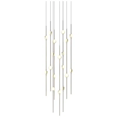 Sonneman Aries 11.5"w Round Nickel 3000k Short White Shade Led Pendant