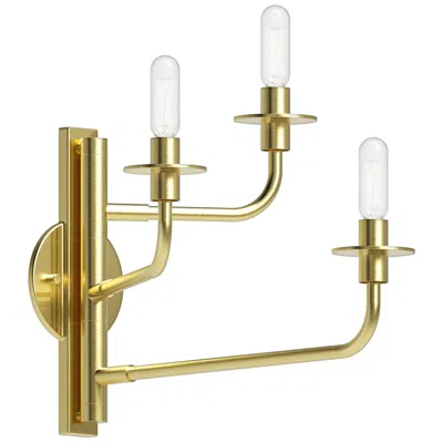 Sonneman Atelier 12.75" Satin Brass Sconce