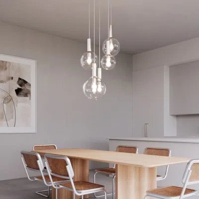 Sonneman Bubbles 5 - Light Pendant In Polished Nickel