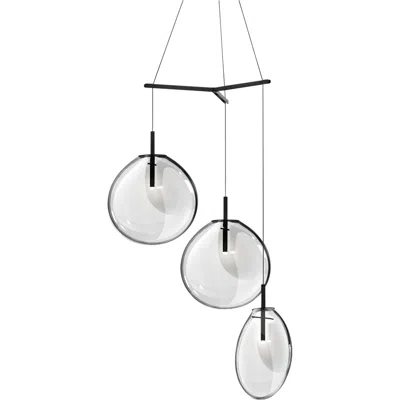 Sonneman Cantina 36" Wide Clear 3-led Multi Light Pendant