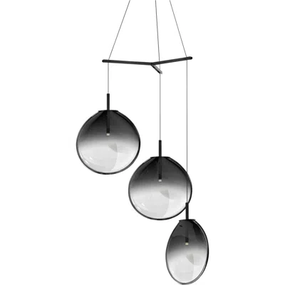 Sonneman Cantina 36"w Smoke Fade 3-led Multi Light Pendant