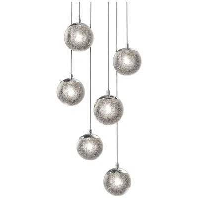 Sonneman Champagne Bubbles 6-light Round Led Pendant