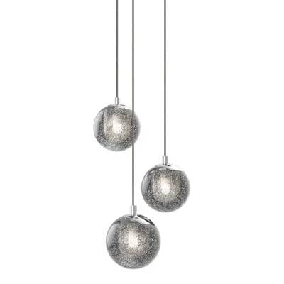 Sonneman Champagne Bubbles 8 1/2" Wide Chrome Led Multi Light Pendant