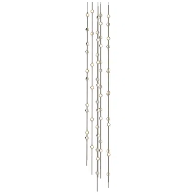 Sonneman Constellation - Andromeda 12" Led Tall Pendant - Nickel - Clear Acryli