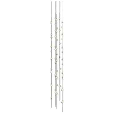 Sonneman Constellation Andromeda 12"w Tall Nickel 2700k Clear Lens Round Led Pe