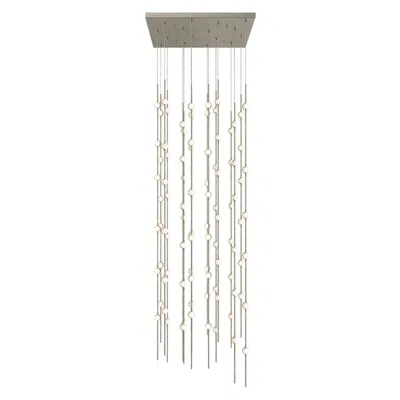 Sonneman Constellation - Andromeda 24" Square Led Pendant - Nickel - White Acry
