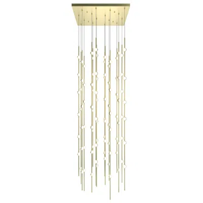 Sonneman Constellation Andromeda 24" Square Led Pendant - Satin Brass - White L