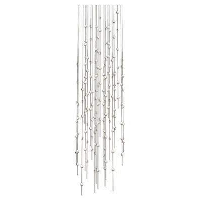 Sonneman Constellation Andromeda 25" Round Led Pendant - Satin Nickel - Clear L