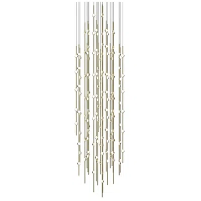 Sonneman Constellation Andromeda 25"w Brass 3000k White Lens Round Led Pendant