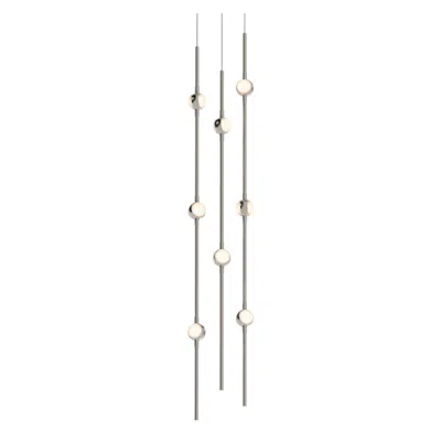 Sonneman Constellation - Andromeda 6" Led Short Pendant - Nickel - White Acryli