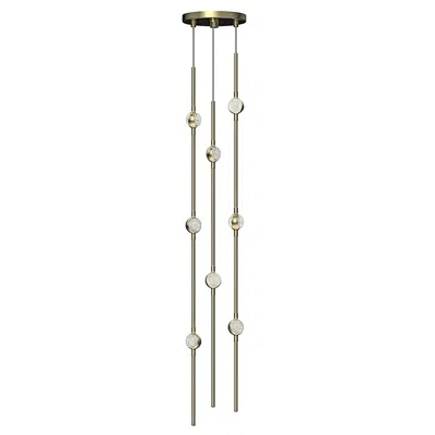 Sonneman Constellation Andromeda 6"w Short Brass 3000k Clear Lens Round Led Pen
