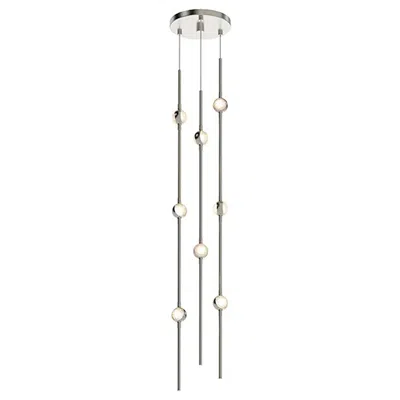 Sonneman Constellation Andromeda 6"w Short Nickel 2700k Clear Lens Round Led Pe
