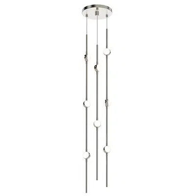 Sonneman Constellation Andromeda 6"w Short Nickel 2700k White Lens Round Led Pe