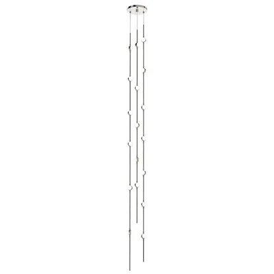 Sonneman Constellation Andromeda 6"w Tall Nickel 2700k White Lens Round Led Pen