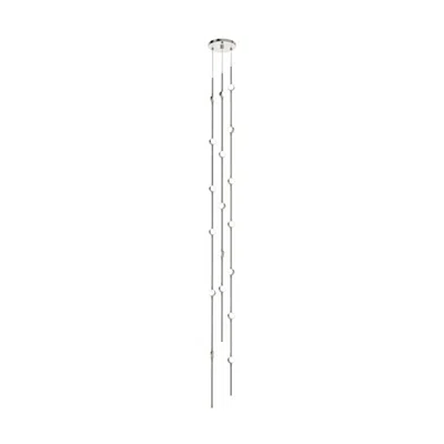 Sonneman Constellation Andromeda Tall 6" Round Led Pendant - Nickel - White Len