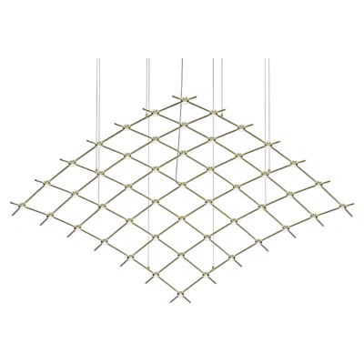 Sonneman Constellation Aquarius Major Chandelier - Brass - Clear Faceted Lens