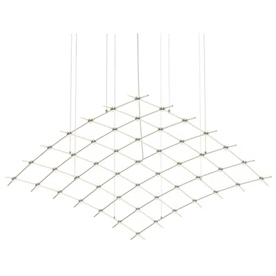 Sonneman Constellation Aquarius Major Chandelier - Nickel - Clear Faceted Lens