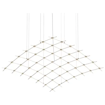 Sonneman Constellation Aquarius Major Chandelier - Nickel - White Optical Lens
