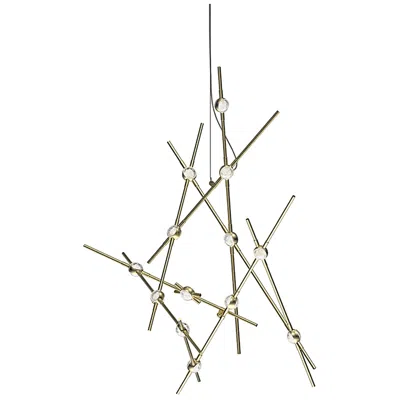 Sonneman Constellation Aquila Minor 25.75" Wide Satin Brass 2700k Clear Lens Pe
