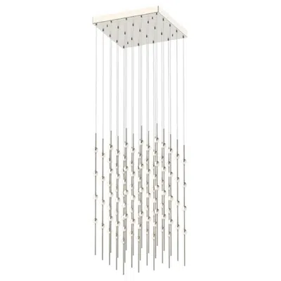 Sonneman Constellation Cosmic Cube 20.5"w Satin Nickel 2700k White Lens Led Pen