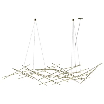 Sonneman Constellation Ursa Major Chandelier - Brass - White Optical Lens